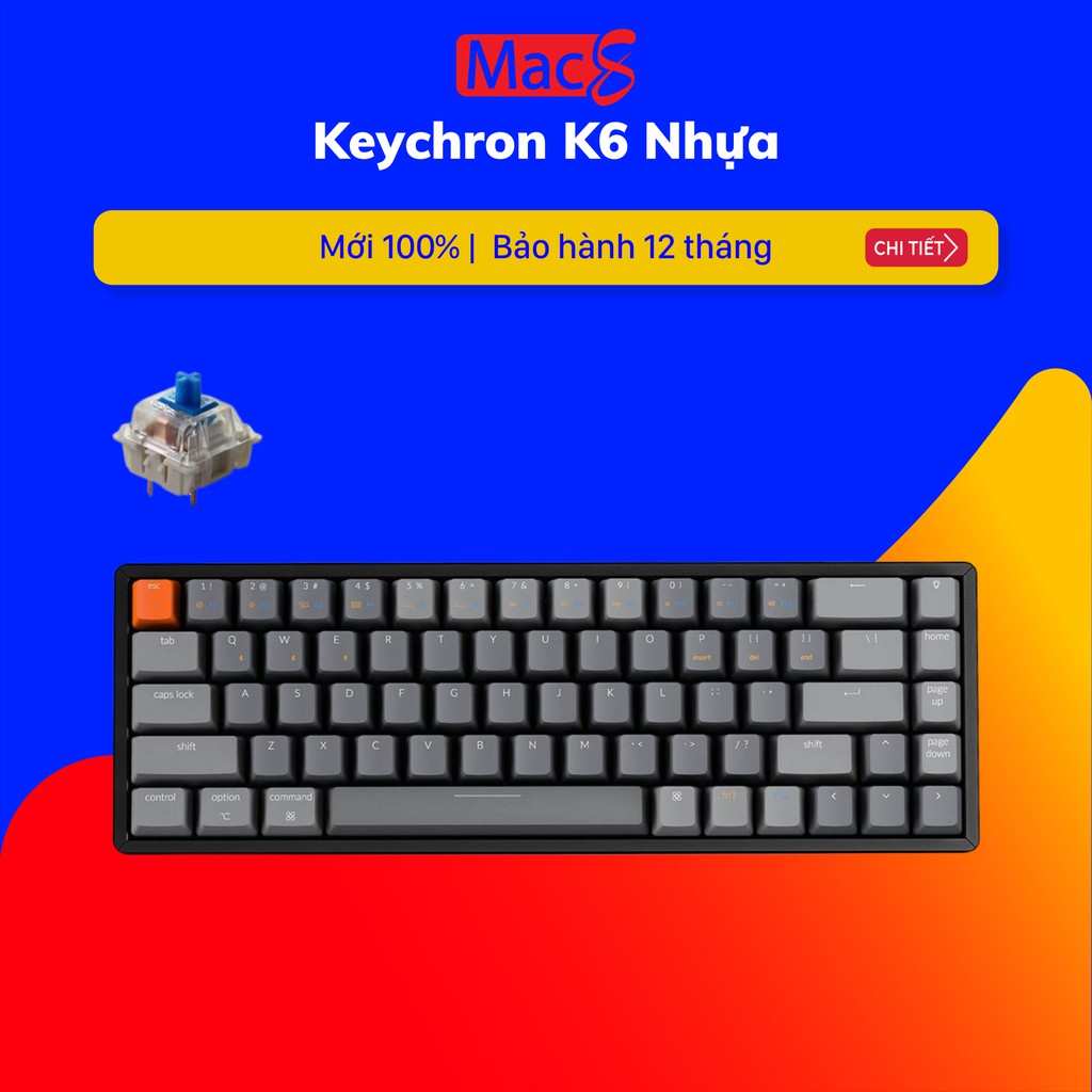 Keychron K6 - Bàn Phím cơ Keychron K6 Bản Nhựa