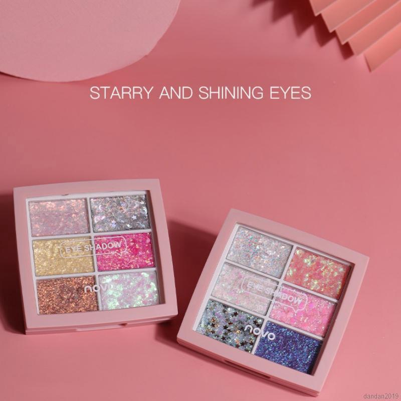 [Hàng mới về] Bảng phấn mắt NOVO nhiều màu sắc lấp lánh