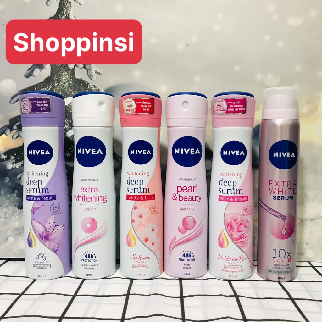 Xịt NGĂN MÙI NIVEA NỮ (150ml)