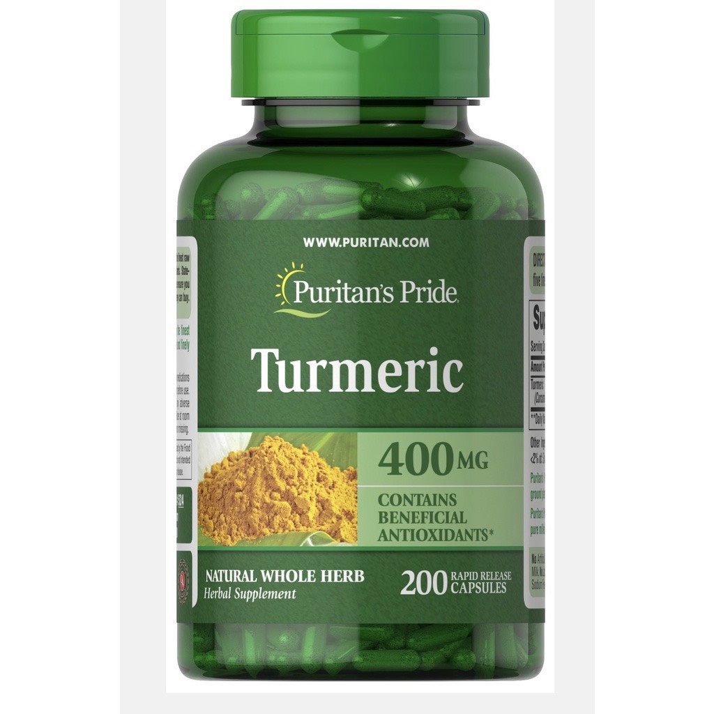 Viên uống hỗ trợ dạ dày Tinh Chất Nghệ Vàng Turmeric-Puritan's Pride