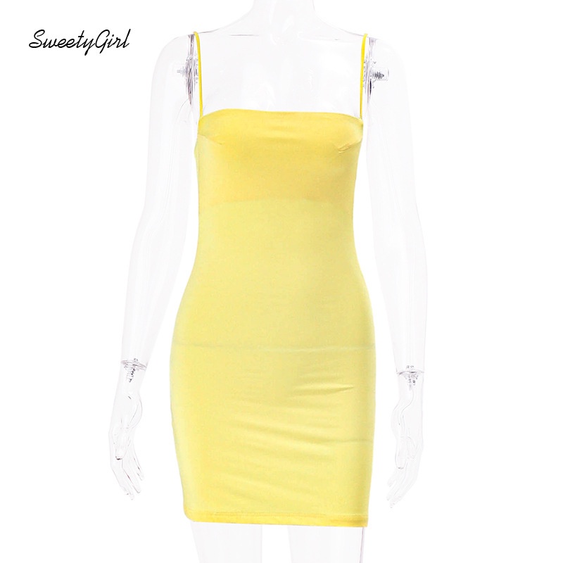 Đầm Mini Không Tay Hở Vai Màu Trơn Thời Trang Quyến Rũ 2022 Cho Nữ