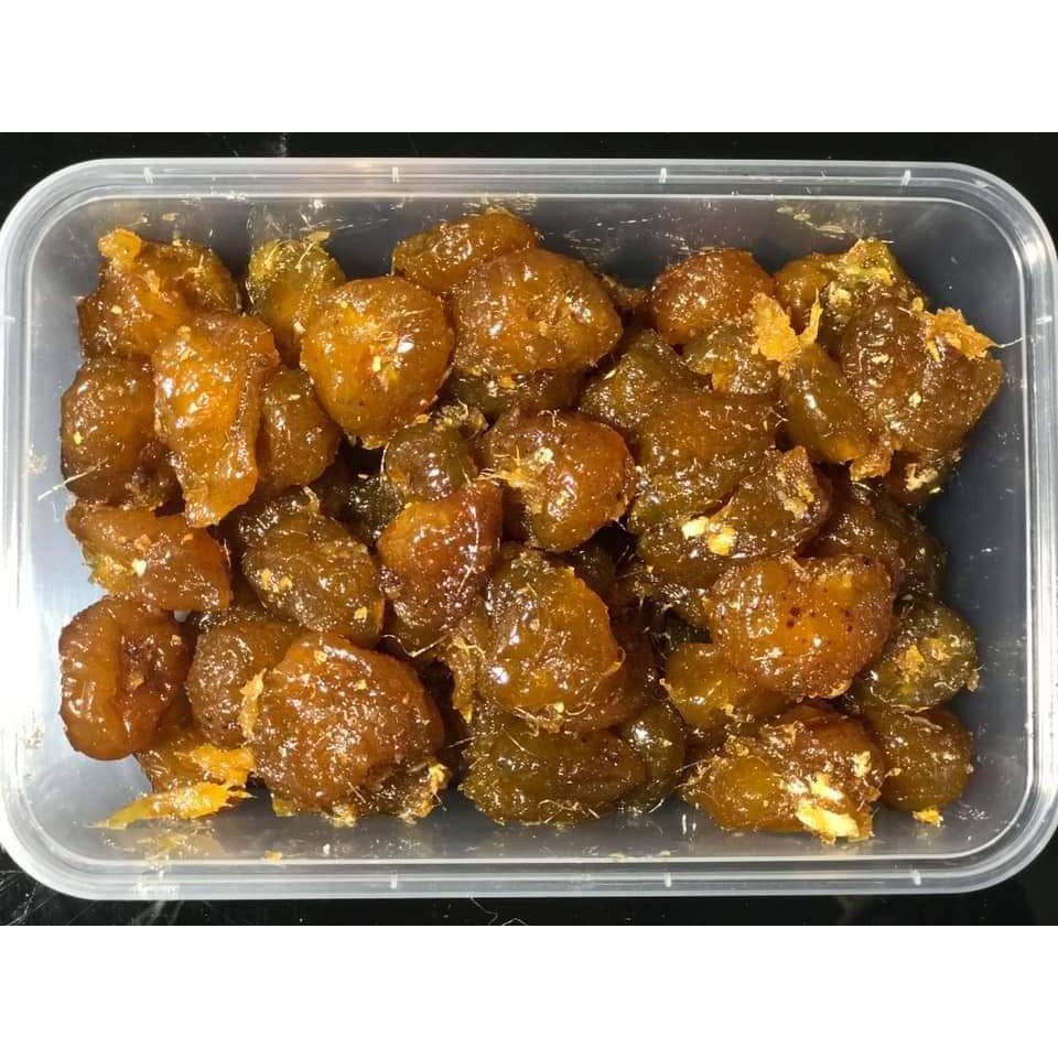 Ô mai mận cơm xào gừng hộp 500g date 12 tháng.