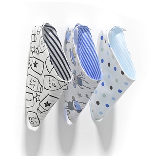 Bộ 3 yếm ăn hình tam giác họa tiết hoạt họa xinh xắn