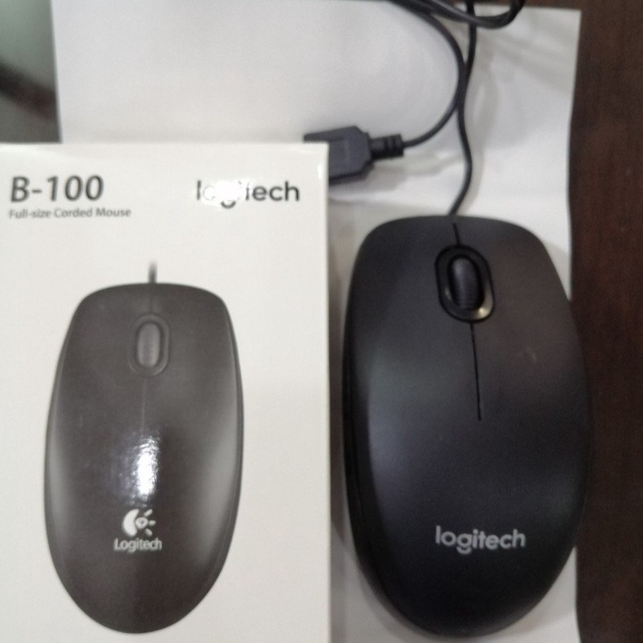 Chuột quang có dây Logitech B100