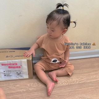 Bộ ba lỗ gấu cho bé BC0050 Suchin