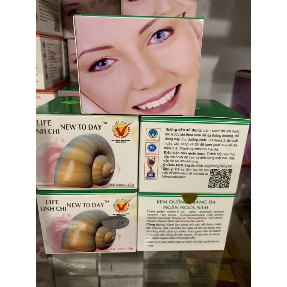 Kem Linh Chi New Today Dưỡng Trắng Da Ngăn Ngừa Nám - 18g