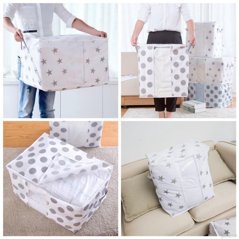Foldable Storage Spot Bag Organizer Clothing Blanket Quilt Closet Cabin Sweater Organizer Storage Box
