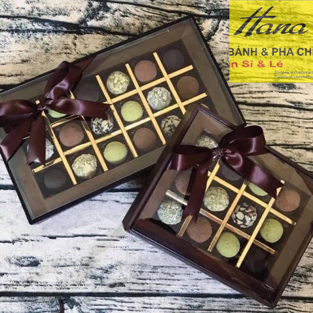 Hộp đựng socola mica trong 12 viên, 18 viên