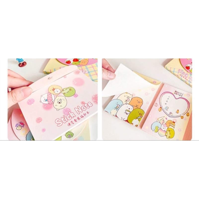Bộ 2 thếp giấy note cute dạng ví cầm tay