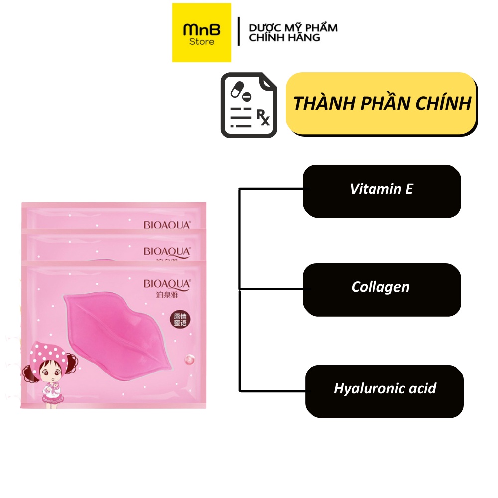 Mặt nạ dưỡng môi Bioaqua hàng Nội địa Trung chính hãng MN002