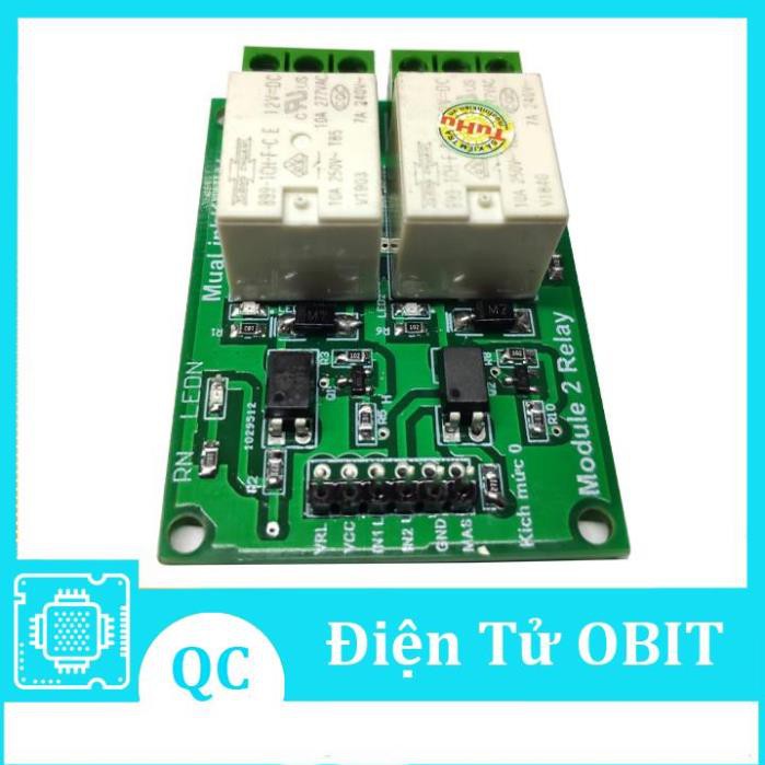 Module Relay 12V 2 Kênh 10A Cách Ly Quang