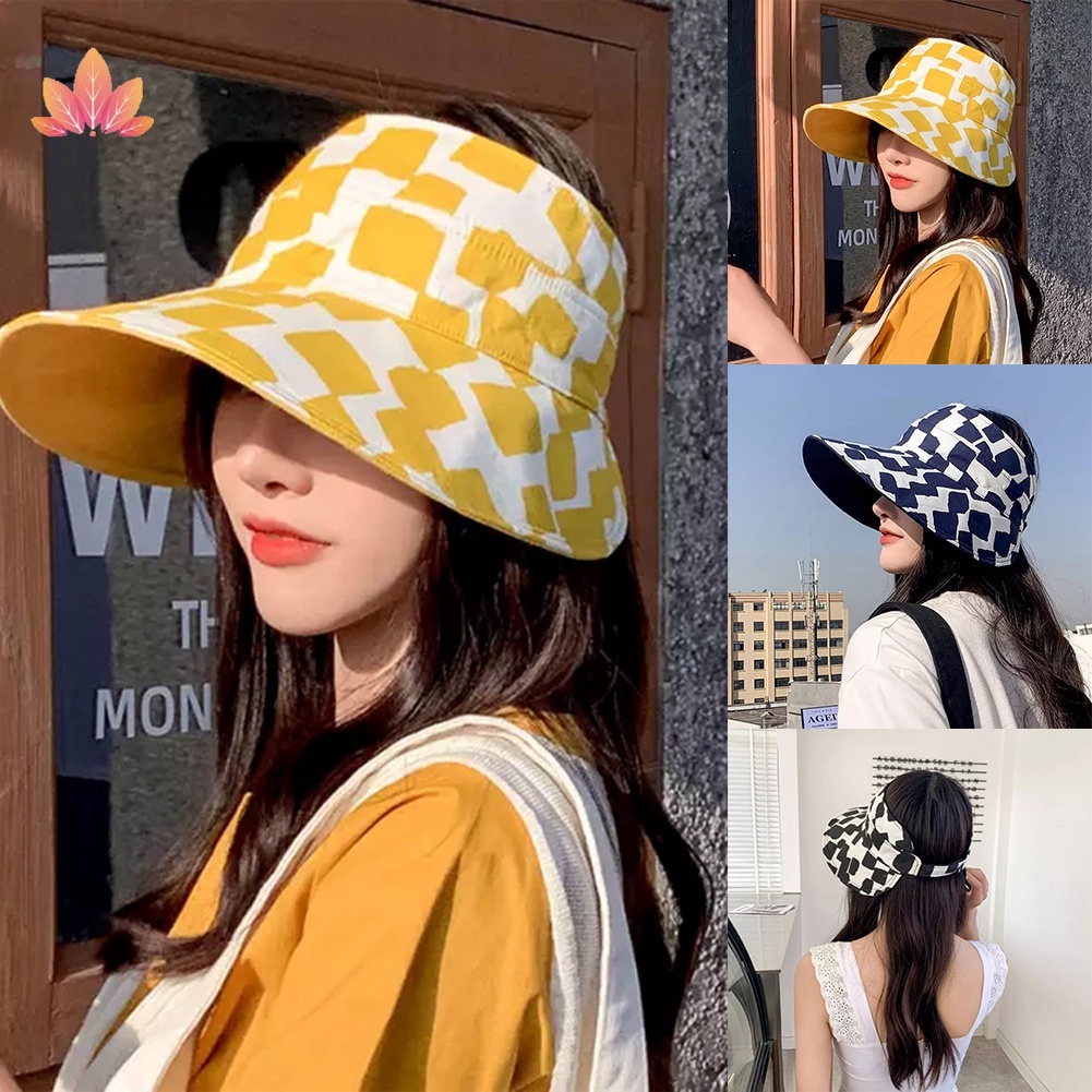 Nón Vành Chống Nắng Hở Chóp 2 Mặt UFP5 Phong Cách Hàn Quốc Thời Trang Mùa Hè Cho Nữ