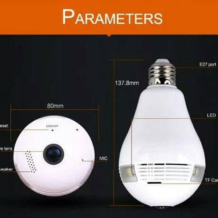 Camera Ip Wifi 360 Độ Dạng Bóng Đèn V360Eyes