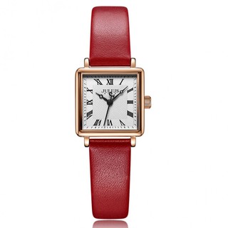 Đồng hồ nữ julius js-031b dây da kính saphire