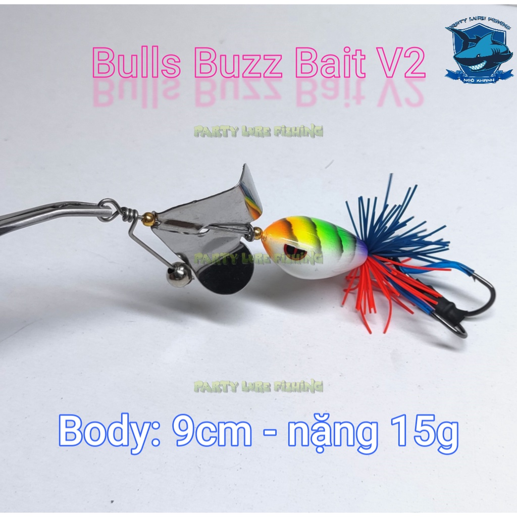 Mồi câu cá lóc - Bulls Buzz Bait V2 - 15g - Chuyên trị cá lóc bông - Made in Thái Lan