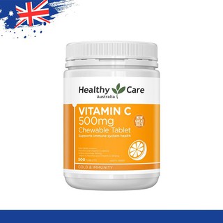 Vitamin C Healthy Care - Viên nhai Vitamin C Úc (Mẫu Mới)