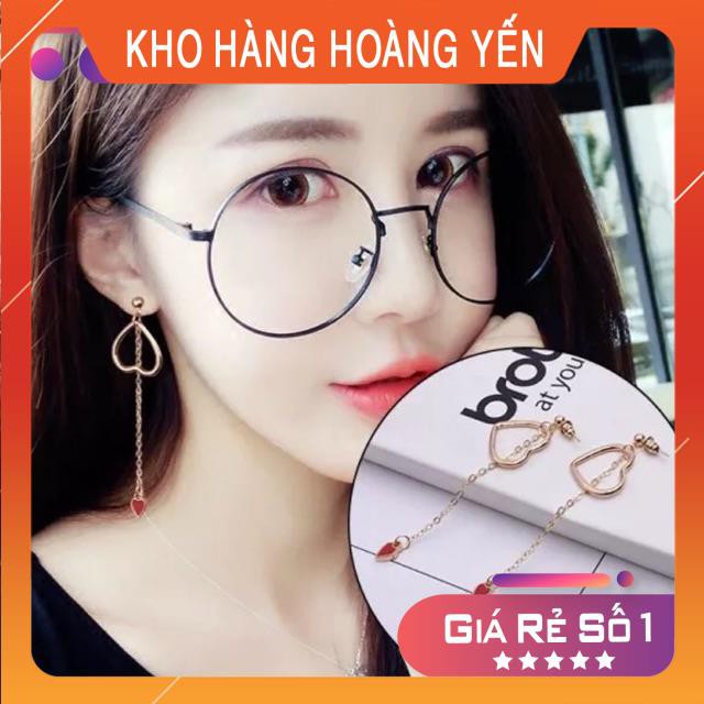 Khuyên tai xích phối trái tim điệu đà cho bạn gái