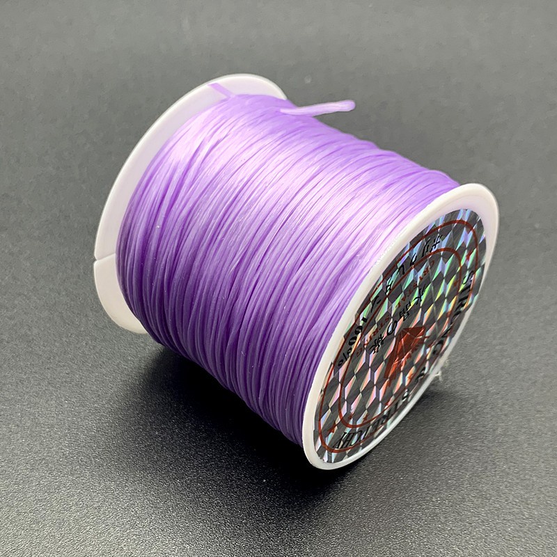 Cuộn 50M Dây Co Giãn 0.8mm Nhiều Màu Sắc Dùng Làm Trang Sức Tiện Dụng