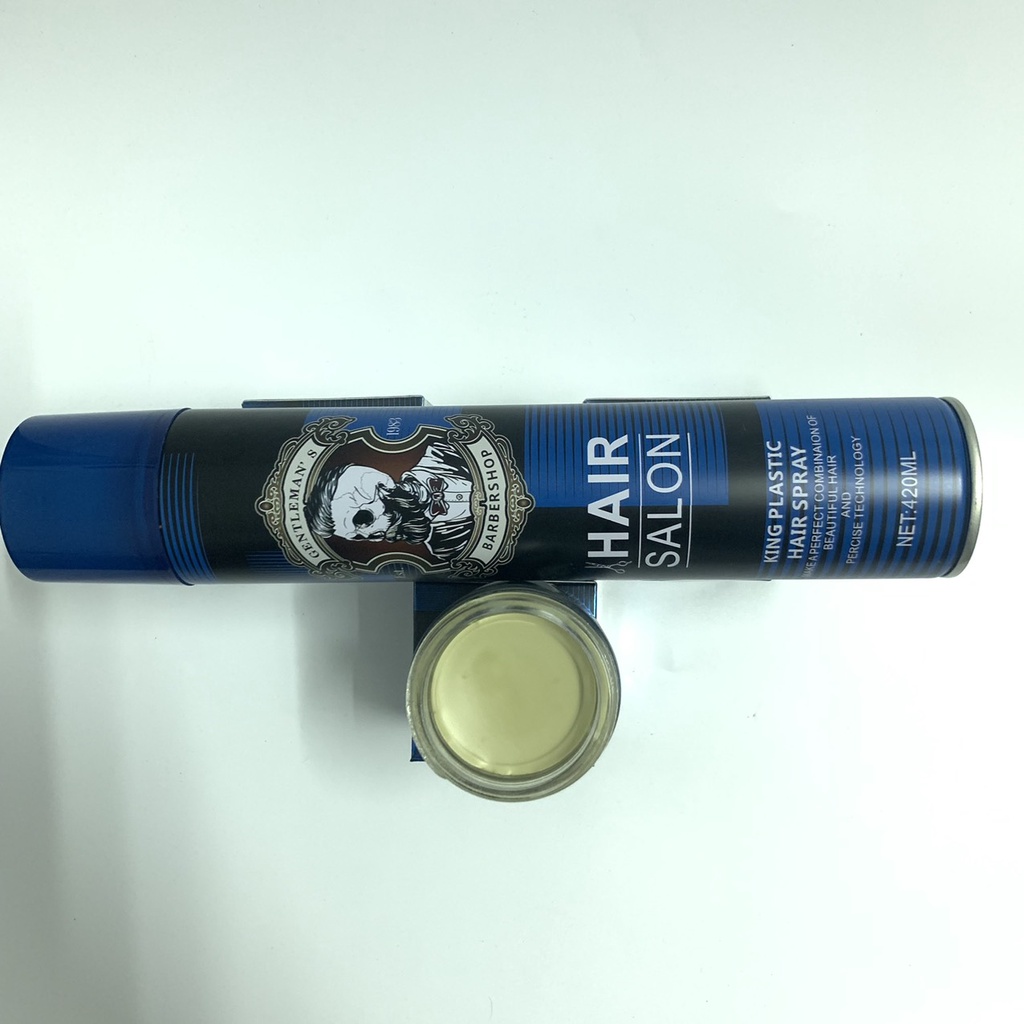 Sáp Tạo Kiểu Tóc Tóc Nam Hair Salon Variety Styling Of Retro Pomade + Gôm Xịt Tóc Hair Salon 360 Degrees King Plastic 42