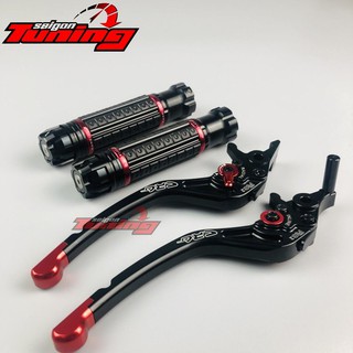 Tay thắng SH + Bao tay gù xoay màu đen Black Combo SH  SaigonTuning