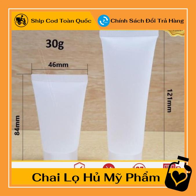 Tuýp Chiết Mỹ Phẩm ❤ Tuýp nhựa (tube) chiết mỹ phẩm 30g , phụ kiện du lịch , phụ kiện du lịch