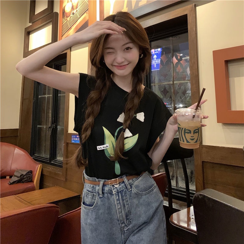 Áo Thun Sát Nách Dáng Rộng Thiết Kế Mới Thời Trang Mùa Hè Theo Phong Cách Hàn Quốc