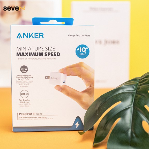 Củ Sạc Nhanh 20W Anker PowerPort III Nano A2633 Trắng