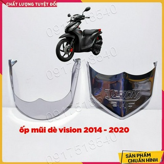 Bộ ốp mỏ dè inox xe vision 2014 - 2019