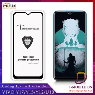 Miếng dán Kính cường lực 9H dành cho máy Vivo Y12 / Y15 / Y17/ U10 - Full viền đen