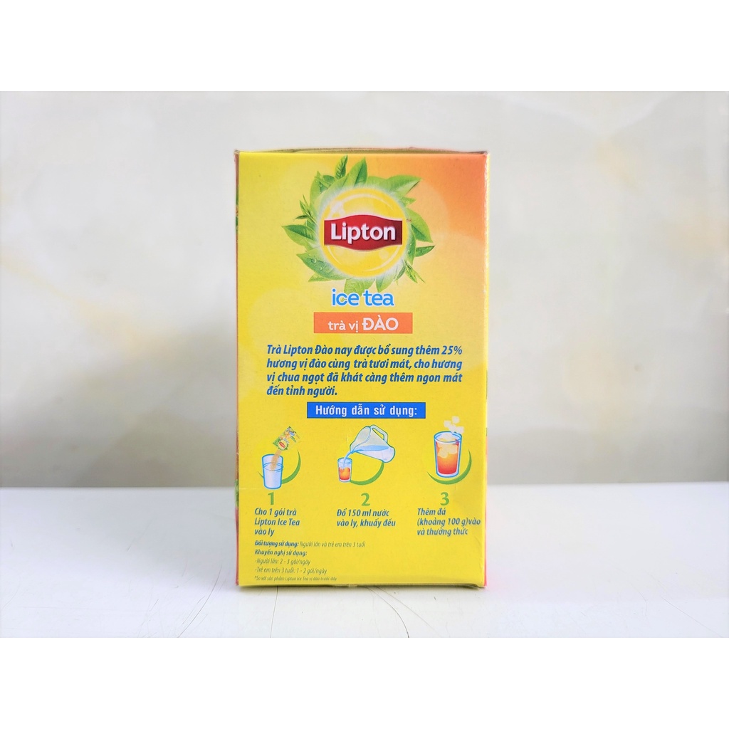 [Hộp 224g – VỊ ĐÀO] TRÀ HÒA TAN [VN] LIPTON Peach Ice Tea