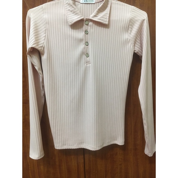 Áo polo thun tăm tag Zara chất đẹp