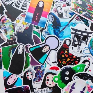 Combo 25 - 100 sticker chủ đề Vô Diện (Kaonashi)