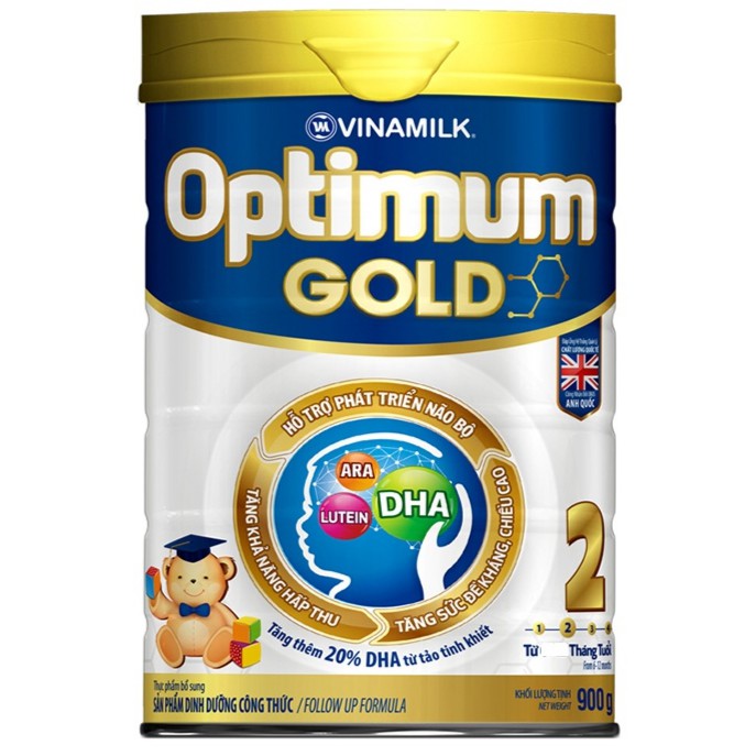 Sữa bột Optimum Gold 2 900g date 2/2020