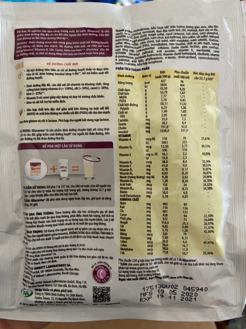 SỮA GLUCERNA  DÒNG MỚI CẢI TIẾN VƯỢT TRỘI COMBO 5 GÓI GIÁ 175k DATE , 2022 VÀ COMBO ENSURE ĐỒNG GIÁ | BigBuy360 - bigbuy360.vn