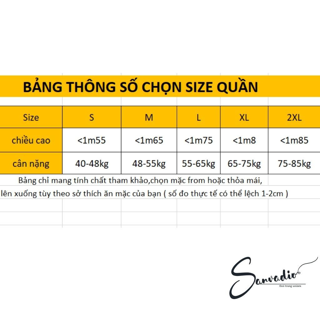 QUẦN BAGGY NAM UNISEX SANVADIO (2 Màu ĐEN XÁM)- phong cách HÀN QUỐC | BigBuy360 - bigbuy360.vn