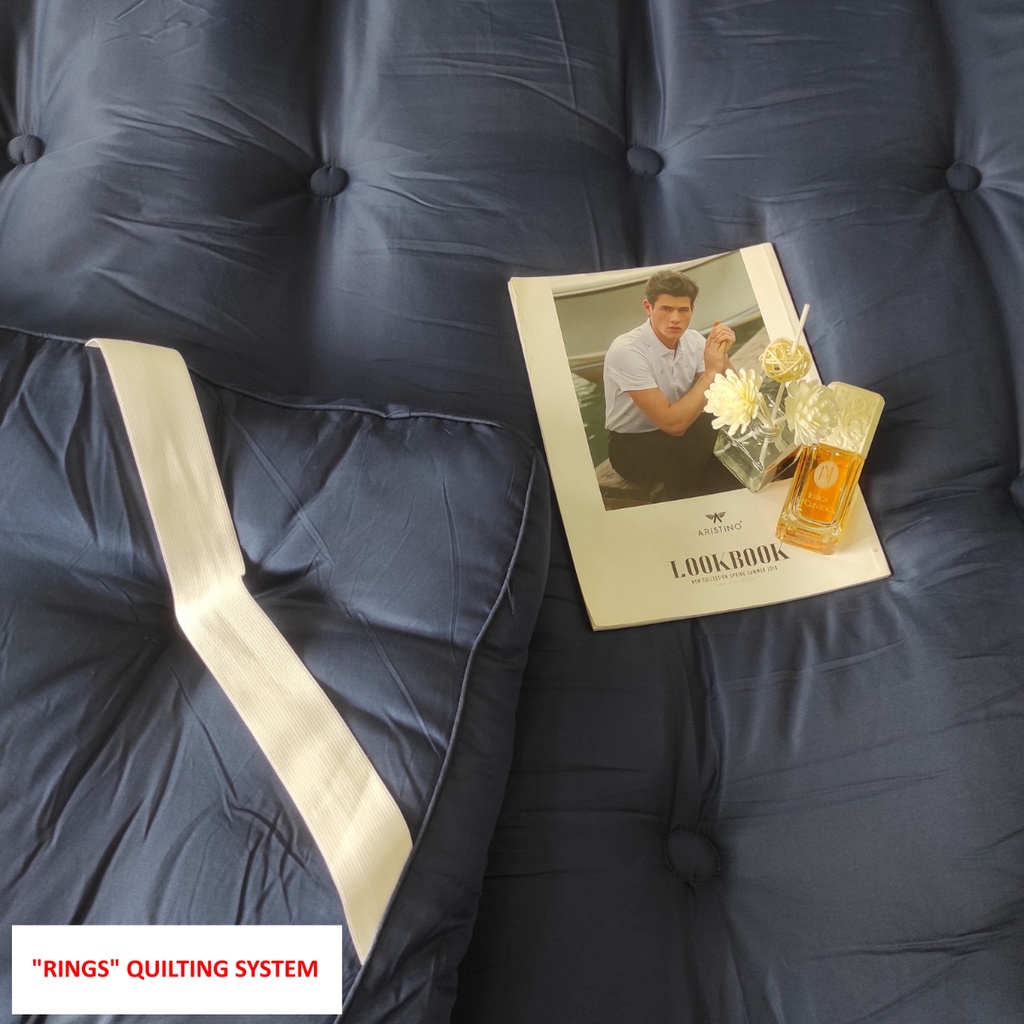 Topper lông vũ nhân tạo cao cấp Tencel Nano, Tấm tăng tiện nghi làm mềm nệm, Chiều cao 9cm, Siêu êm, mềm, mát