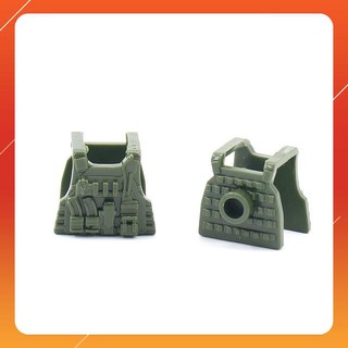 Đồ Chơi COMBO 5 Áo Giáp Cho Lính Màu Xanh NO.640 - Phụ Kiện MOC Army