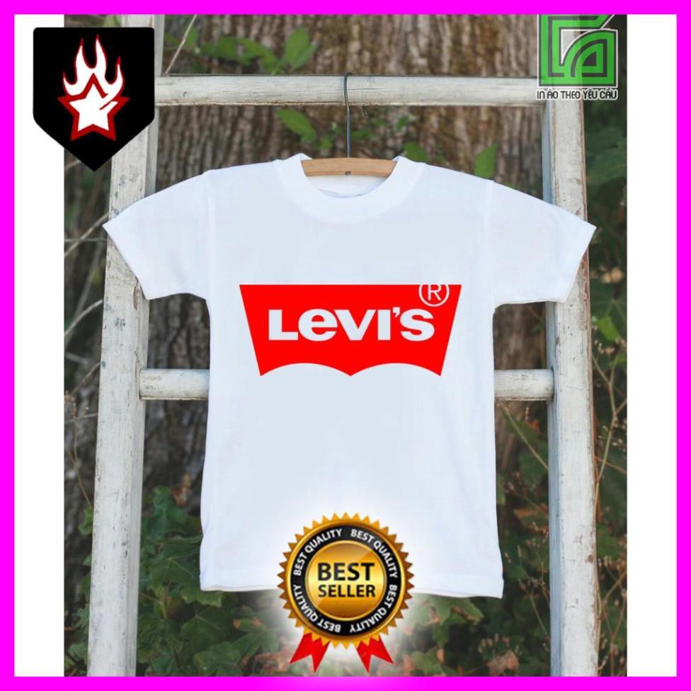 SALE - áo thun in logo levis trẻ em in tại shop