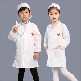 Trang phục bác sĩ dành cho bé gái có mũ và ống nghe
