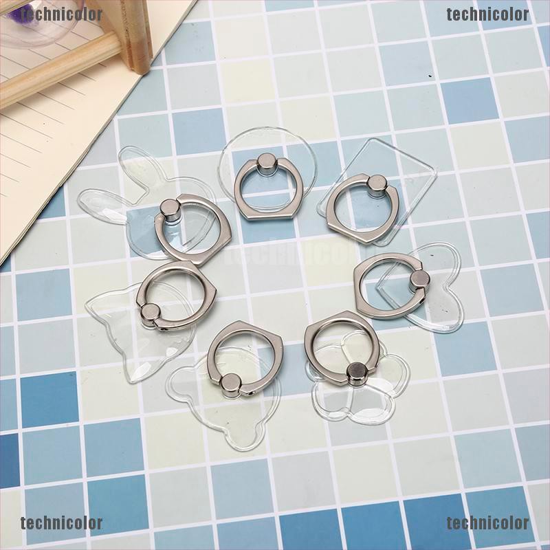 1 Nhẫn Xoay Trong Suốt Dễ Thương Giá Đỡ Điện Thoại