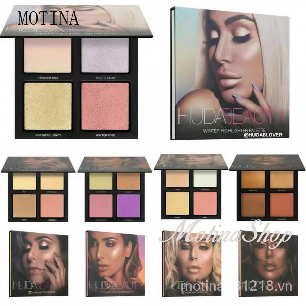 HUDA BEAUTY (Hàng Mới Về) Bảng Phấn Má Hồng Bắt Sáng Và Tạo Khối Cao Cấp Cho Nữ
