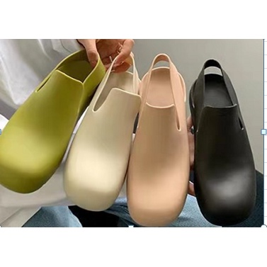 Tikp Giày bốt đi mưa đế dày bằng nhựa 4 màu size 36-40 thời trang đáng yêu
