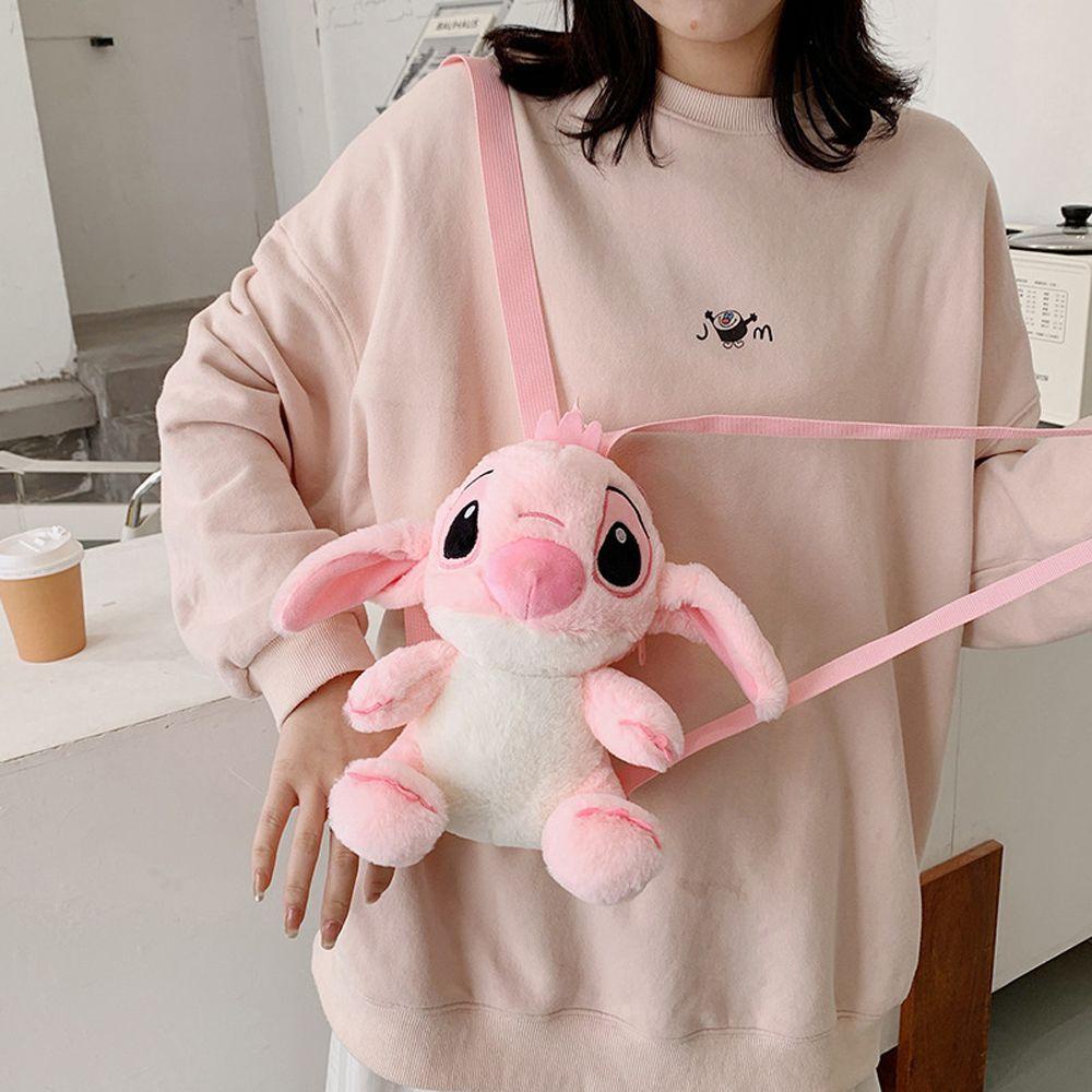 Ba Lô Hình Stitch Nhồi Bông Mềm Mại Dễ Thương Cho Học Sinh