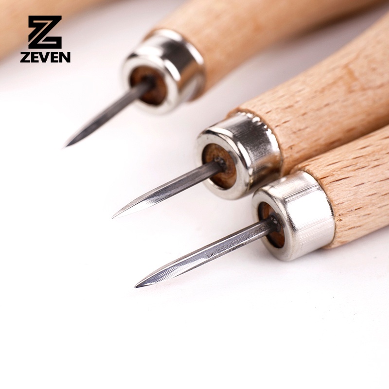 1 Mũi Kim Cương Bằng Gỗ 3mm 4mm 5-6mm Chuyên Dùng May Đồ Da