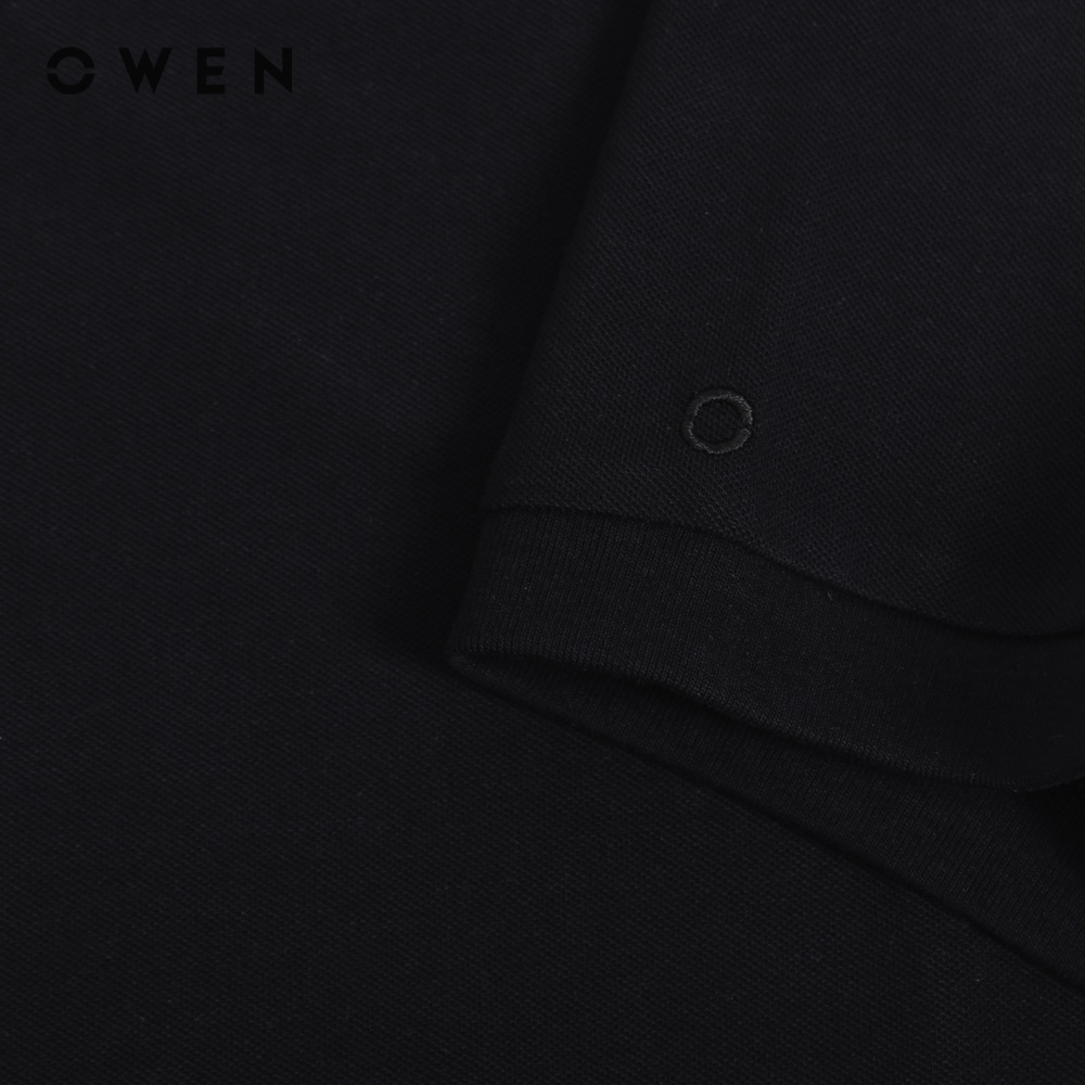 Áo Tshirt Nam ngắn tay Owen Body Fit Đen - TSN220646