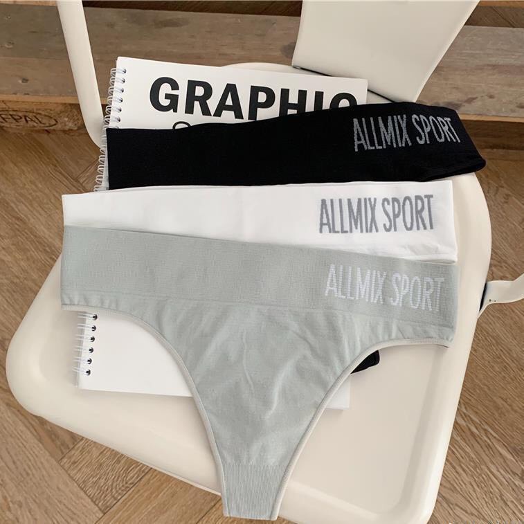Quần Lót Nữ - Quần Lót Nữ Cotton Lọt Khe phối cạp chữ cá tính sexy quyến rũ DAN STORE MÃ 9809