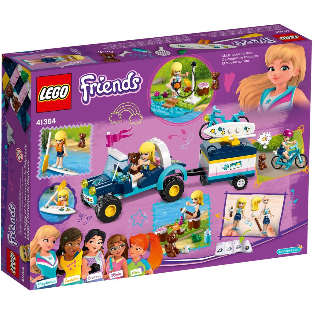 Lego Friends 41364 - Xe Dã Ngoại Kèm Vali Kéo Của Stephanie