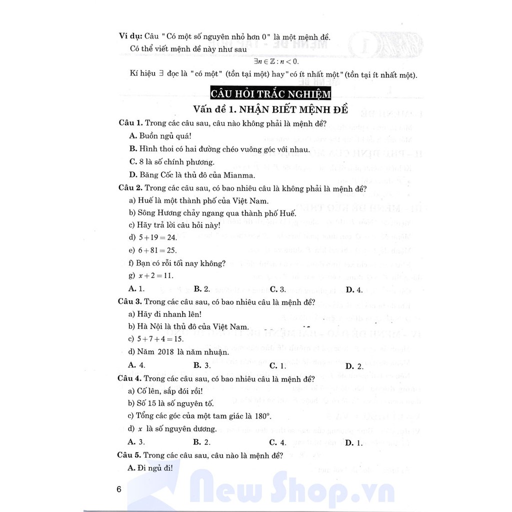 Sách - Câu Hỏi Và Bài Tập Trắc Nghiệm Toán 10