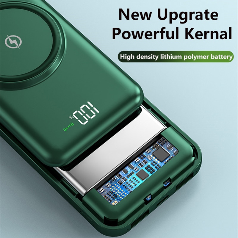 Sạc Dự Phòng Không Dây 20000mah Cho SAMSUNG Iphone 12 Mini Pro Max