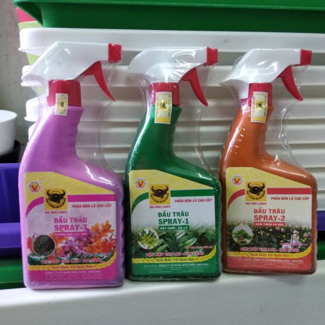 [SIEURE] Combo 3 phân bón lá cao cấp đầu trâu Spray 1-2-3 hàng đẹp, phân phối chuyên nghiệp.